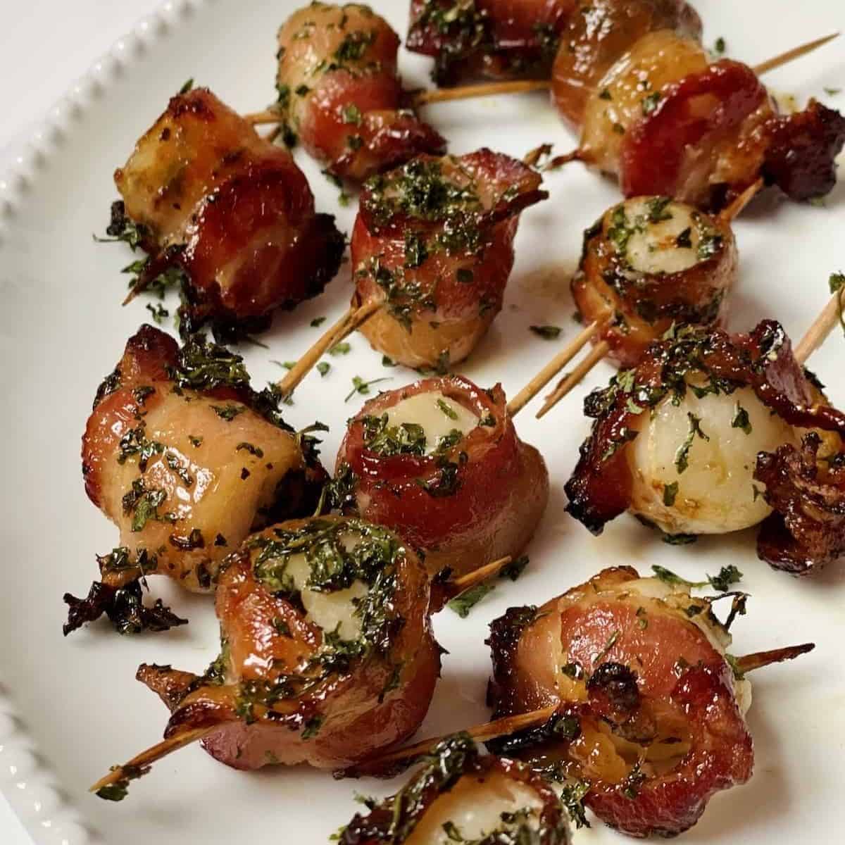 Air Fryer Bacon Wrapped Scallops