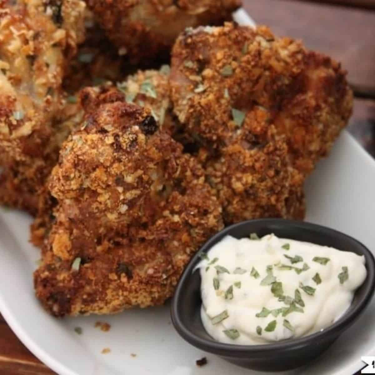 Air Fryer Breaded Chicken Wings (crispy)