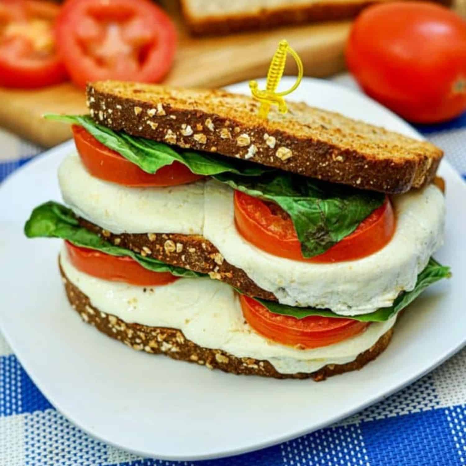 Air Fryer Caprese Sandwich