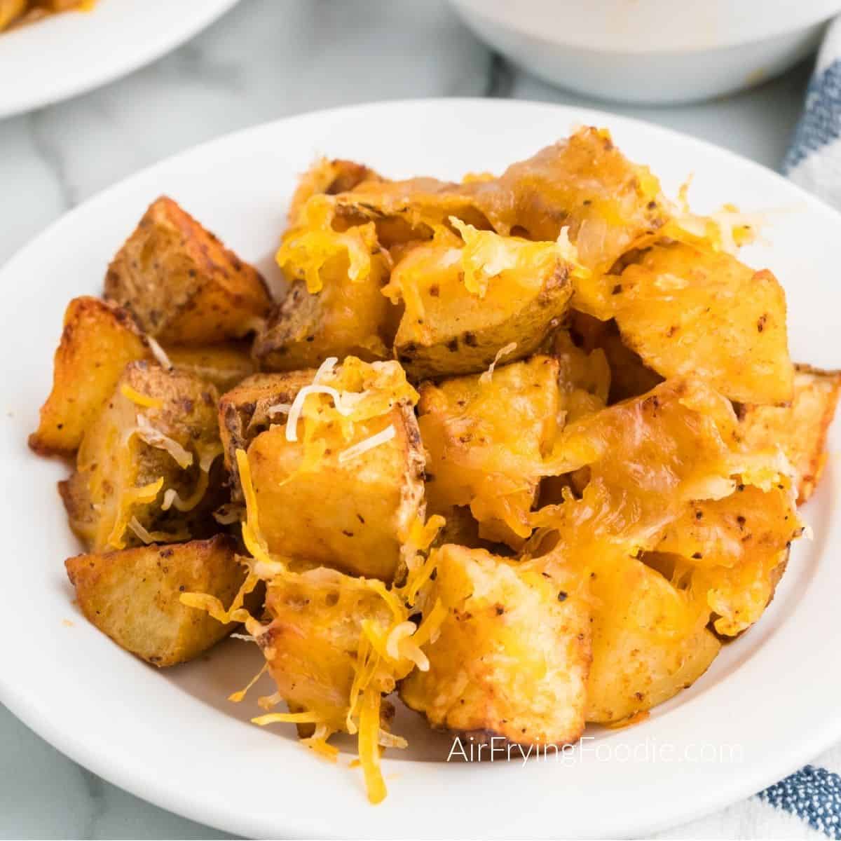 Air Fryer Cheesy Potatoes