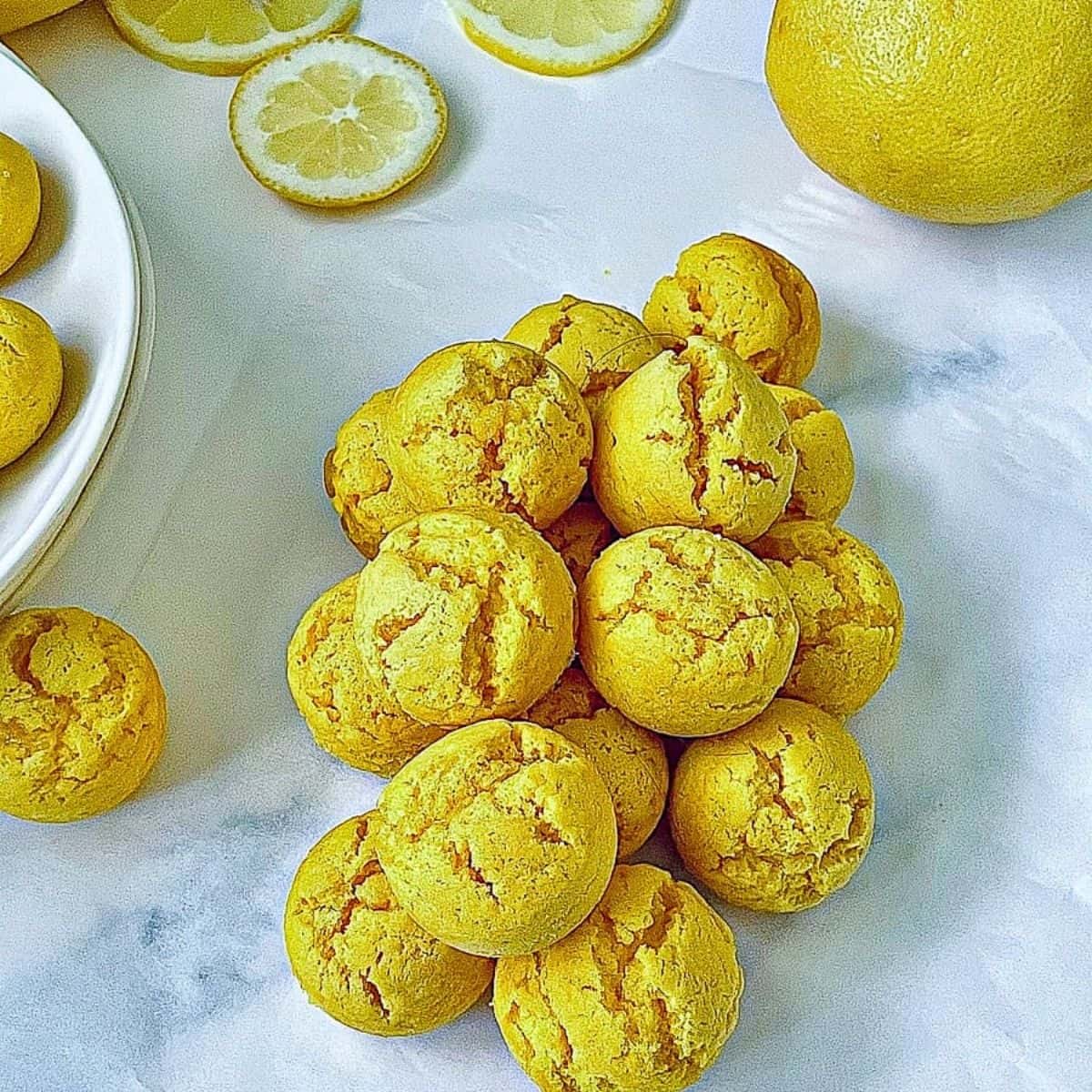 Air Fryer Lemon Drop Cookies