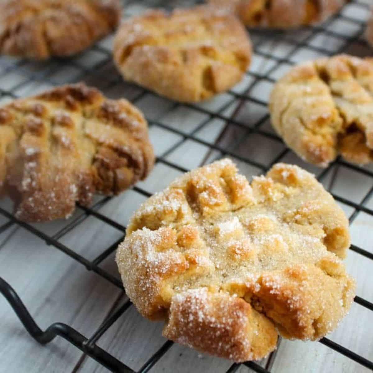 Air Fryer Peanut Butter Cookies