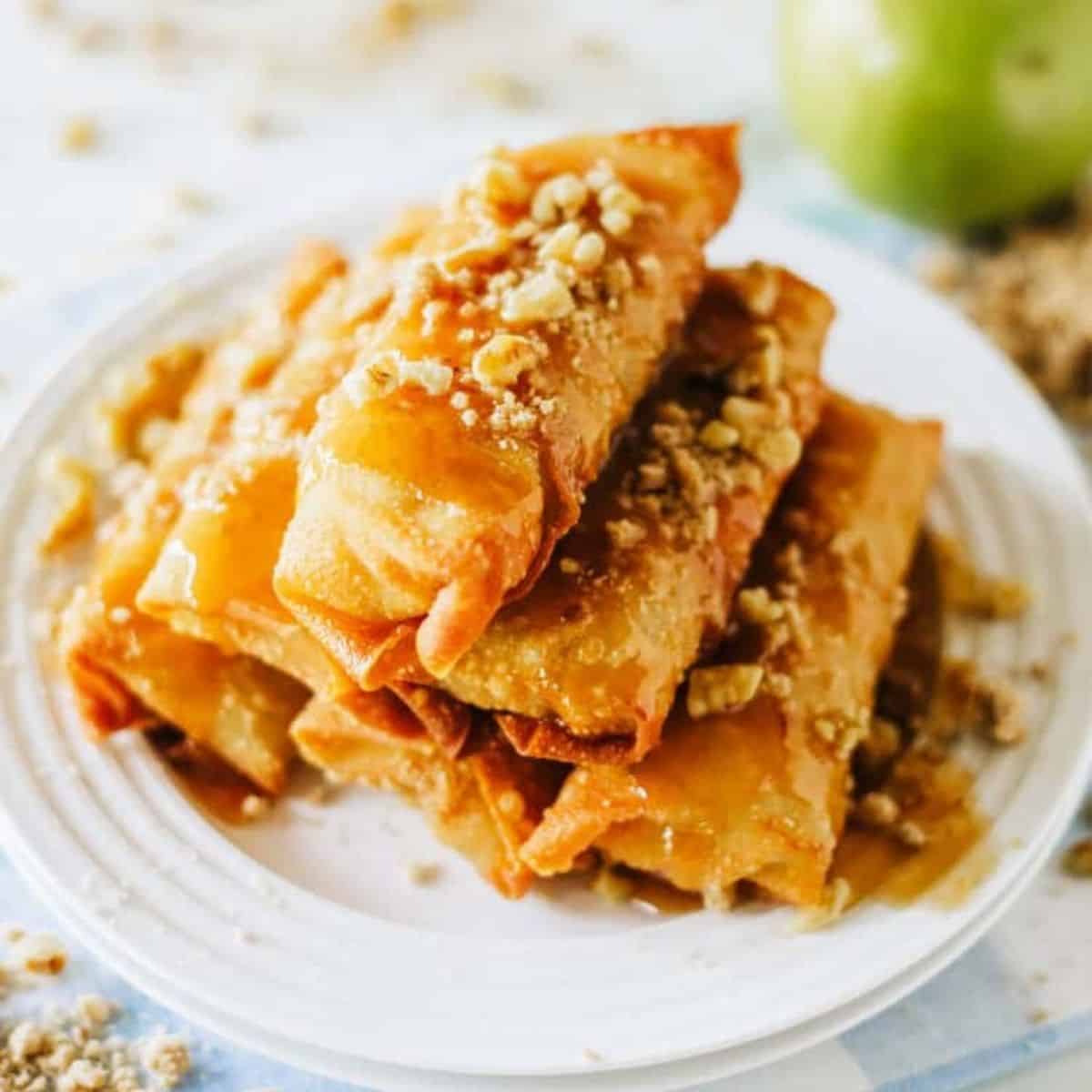 Apple Pie Egg Rolls (Deep Fry or Air Fryer)