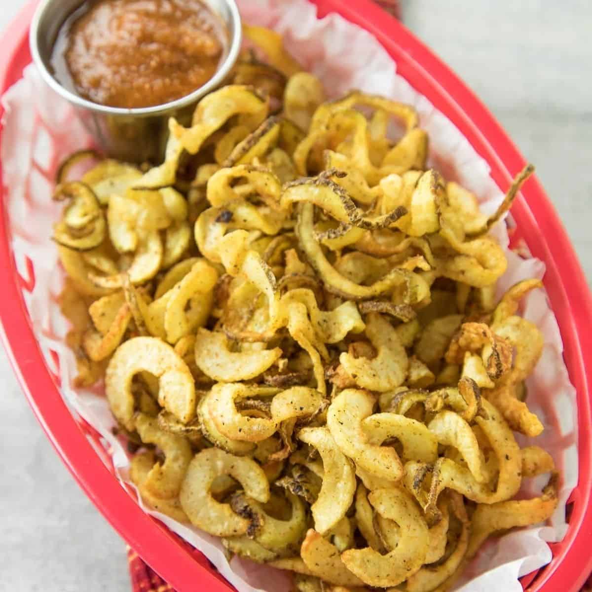 Homemade Air Fryer Cajun Curly French Fries