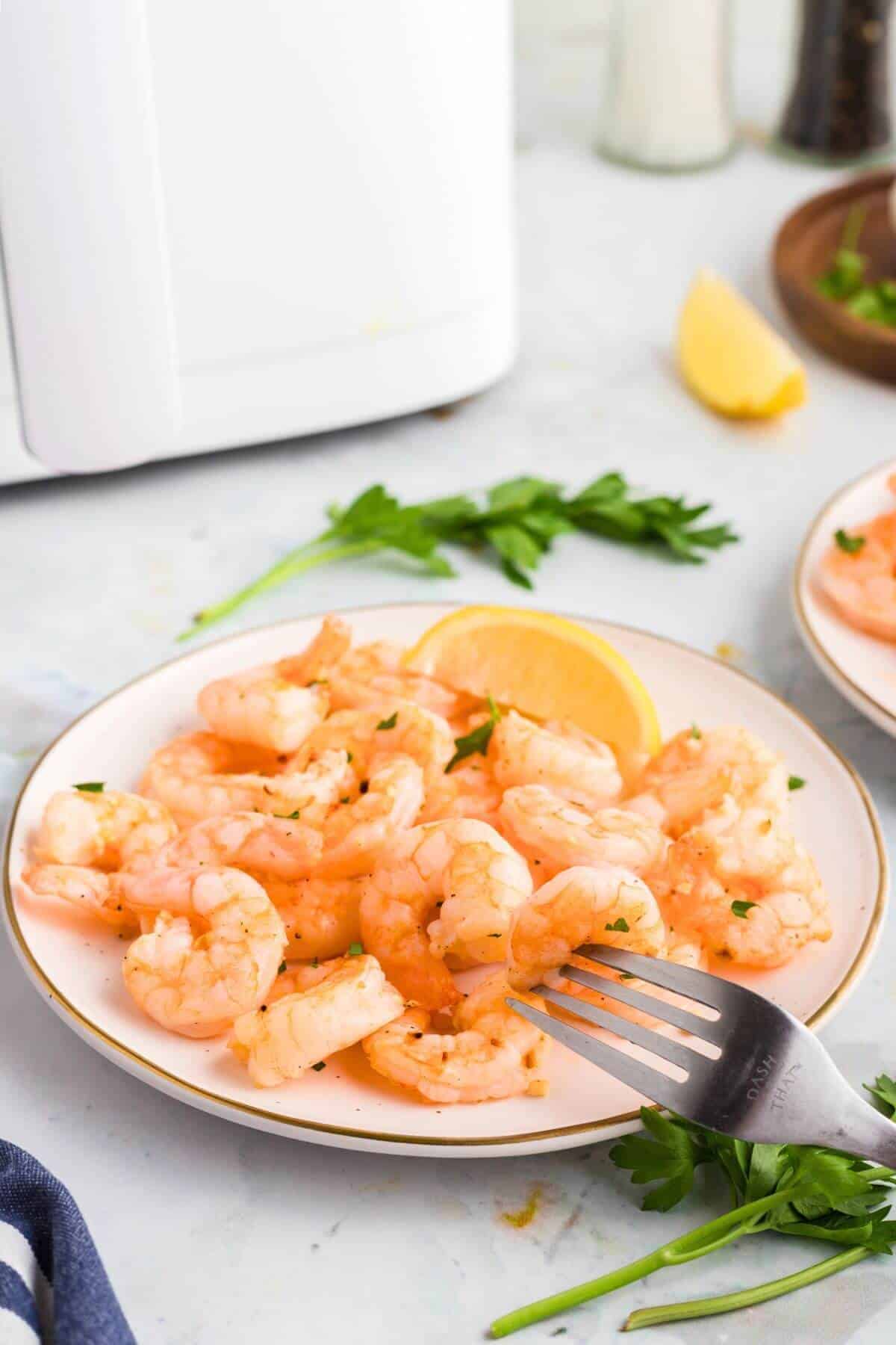 Air Fryer Lemon Garlic Shrimp