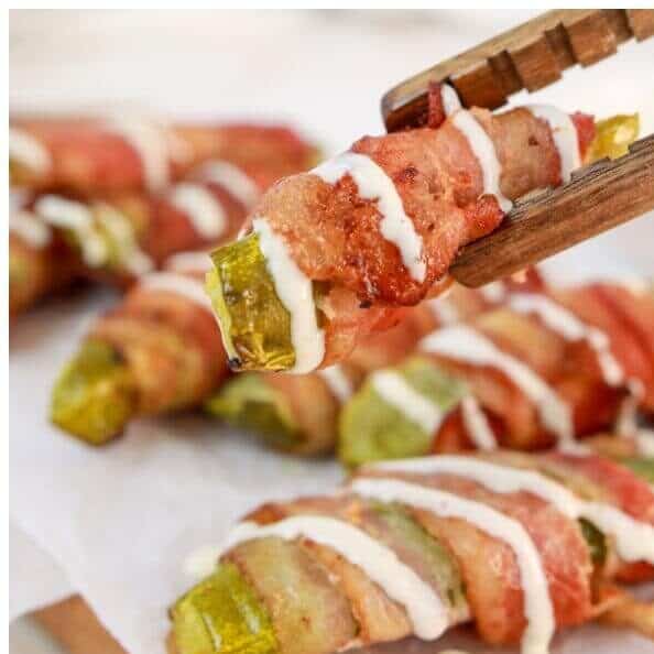 Air-Fryer-Bacon-Wrapped-Pickles