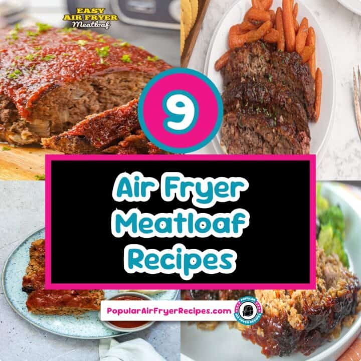 Delicious air fryer meatloaf with crispy crust and juicy interior.